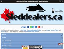 Tablet Screenshot of m.sleddealers.ca